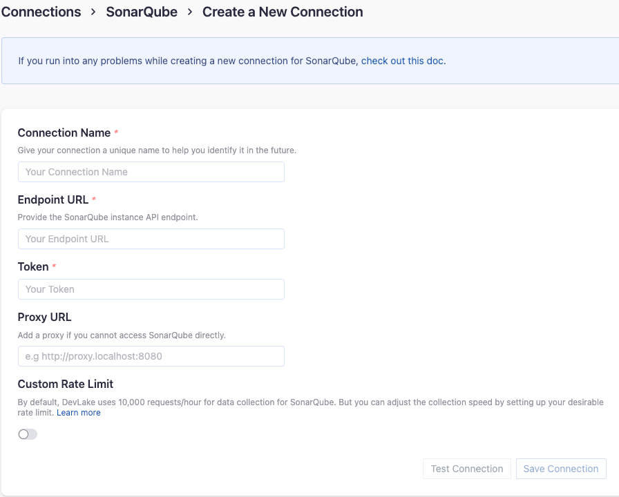 sonarqube-add-data-connections